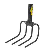 Forcado 4 Dentes Curvo Com Solda 3/8 - Fuzil
