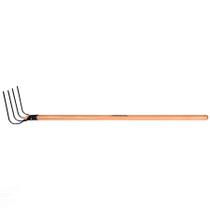 Forcado Curvo de Arame com 4 Dentes Tramontina em Aço com Cabo de Madeira 120 cm Forcado Curvo de Arame com 4 Dentes Tramontina em Aço com Cabo de Madeira 120 cm