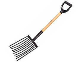 Forcado para Cascalho com Cabo de Eucalipto 71cm - 10 Dentes - Tramontina