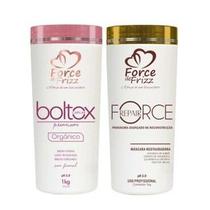 Force Cosméticos Kit Capilar Profissional Boltox Premium Orgânico 1kg Máscara Restauradora 1kg