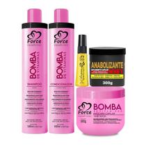 Force Cosméticos Kit Força Extrema Capilar Nutrição, Crescimento e Brilho 5 itens Force Cosméticos Kit Força Extrema Capilar Nutrição, Crescimento e Brilho 5 itens
