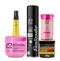 Force Cosméticos Kit Nutrição e Fortalecimento dos Fios 5 itens