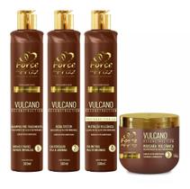 Force Cosméticos Kit Vulcano Reconstrução Capilar Profissional Em 4 Passos Force Cosméticos Kit Vulcano Reconstrução Capilar Profissional Em 4 Passos