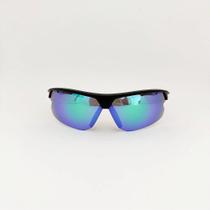Force preto com azul e verde espelhado + case esportiva Force preto com azul e verde espelhado + case esportiva