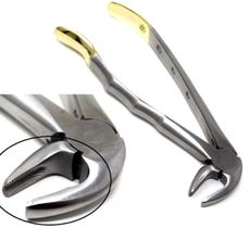 Forceps Dentais A2Z SCILAB MD3 Cabo Dourado Aço Inoxidável