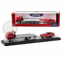 Ford C-950 1966 + Ford Mustang GT 1987 M2 Machines 1/64 Ford C-950 1966 + Ford Mustang GT 1987 M2 Machines 1/64