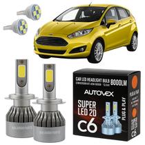 Ford New Fiesta 2011 A 2020 Lâmpada Farol Baixo LED H7 Carro Ford New Fiesta 2011 A 2020 Lâmpada Farol Baixo LED H7 Carro