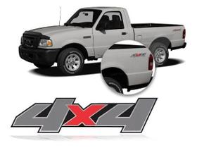 Ford Ranger Emblema 4x4 Lateral Caçamba L.e Novo Original Ford Ranger Emblema 4x4 Lateral Caçamba L.e Novo Original
