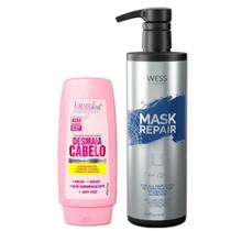 Forever Cd Desmaia Cabelo 300ml + Wess Mask Repair 500ml