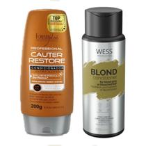 Forever Cond Cauter Restore 200g + Wess Blond Cond. 250ml