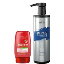 Forever Leave-in de Morango 140g + Wess Cond. Repair 500ml