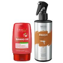 Forever Leave-in de Morango 140g + Wess Finish 250ml