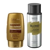 Forever Leave-in de Verniz 140g + Wess Blond Shampoo 250ml