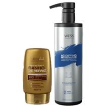 Forever Leave-in de Verniz 140g + Wess Nano Passo 2 - 500ml