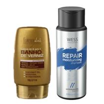 Forever Leave-in de Verniz 140g + Wess Shampoo Repair 250ml