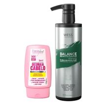 Forever Leave-in DesmaiaCabelo140g+Wess Balance Shampoo500ml