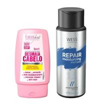 Forever Leave-in DesmaiaCabelo140g+Wess Shampoo Repair 250ml