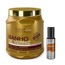 Forever Liss Banho De Verniz Mascara 1kg + Wess Finish 50ml