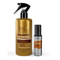Forever Liss Banho Verniz Queratina 300ml + Wess Finish 50ml
