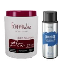 Forever Liss Botox Argan 900g + Wess Nano Passo 1 - 250ml