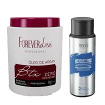 Forever Liss Botox Argan 900g + Wess Nano Passo 2 - 250ml