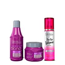 Forever Liss Bye Bye Volume e Kit Matizador Platinum Blond