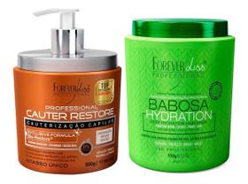 Forever Liss Cauter Restore 500g + Máscara De Babosa 950g
