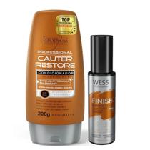 Forever Liss Cond Cauter Restore 200g + Wess Finish 50ml