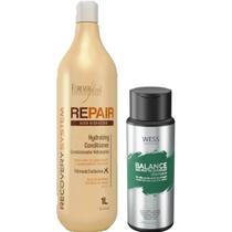 Forever Liss Cond Repair 1L + Wess Balance Shampoo250ml