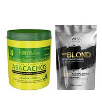 Forever Liss Creme Abacachos 950g+ Wess Pó Descolorante 500g