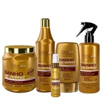 Forever Liss Kit Completo Banho De Verniz Com Máscara 1kg Forever Liss Kit Completo Banho De Verniz Com Máscara 1kg
