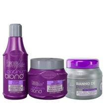 Forever Liss Kit Matizador Platinum Blond + Banho de Pérola 250g