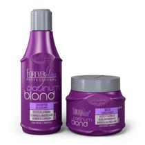 Forever Liss Kit Platinum Blond Shampoo E Máscara Matizador Desamarelador