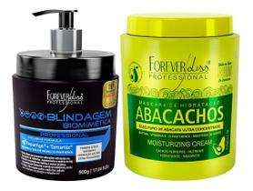 Forever Liss Máscara Abacachos 950g + Máscara Blindagem 500g