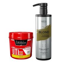 Forever Liss Mascara UTI 240g + Wess Blond Cond. 500ml