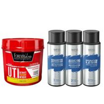 Forever Liss Mascara UTI 240g + Wess Kit Nano Sel. 250ml