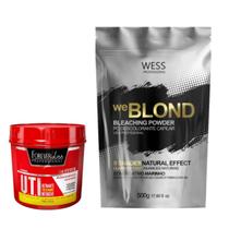 Forever Liss Mascara UTI 240g + Wess Pó Descolorante 500g