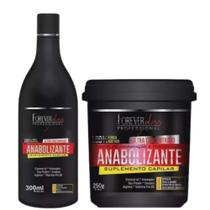 Forever Liss Professional Anabolizante Capilar Shampoo 300ml + Máscara 240g Forever Liss Professional Anabolizante Capilar Shampoo 300ml + Máscara 240g
