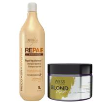 Forever Liss Shampoo Repair 1L + Wess Blond Mask 200ml