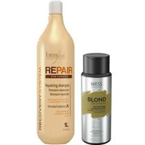 Forever Liss Shampoo Repair 1L + Wess Blond Shampoo 250ml