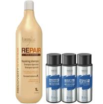 Forever Liss Shampoo Repair 1L + Wess Kit Nano Sel. 250ml