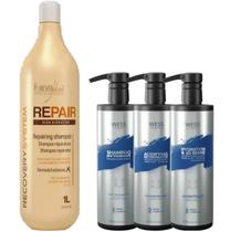Forever Liss Shampoo Repair 1L + Wess Kit Nano Sel. 500ml