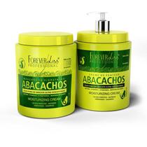 Forever Liss - Tratamento Cabelos Cacheados e Crespos - Máscara Abacachos 950g + Creme de Pentear 950g