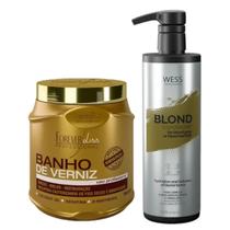 Forever Mask Banho de Verniz 1Kg + Wess Blond Cond. 500ml