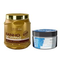 Forever Mask Banho de Verniz 1Kg + Wess Mask Repair 180g