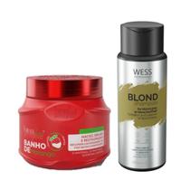 Forever Mask de Morango 250g + Wess Blond Shampoo 250ml