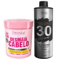 Forever Mask Desmaia Cabelo 950g + Wess OX 30 Vol. 900ml