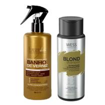 Forever Queratina de Verniz 300ml+ Wess Blond Shampoo 250ml