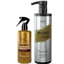 Forever Queratina de Verniz 300ml+ Wess Blond Shampoo 500ml