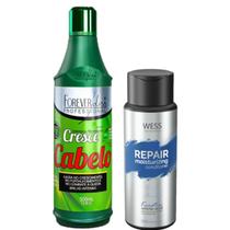 Forever Sh Cresce Cabelo 500ml + Wess Cond. Repair 250ml